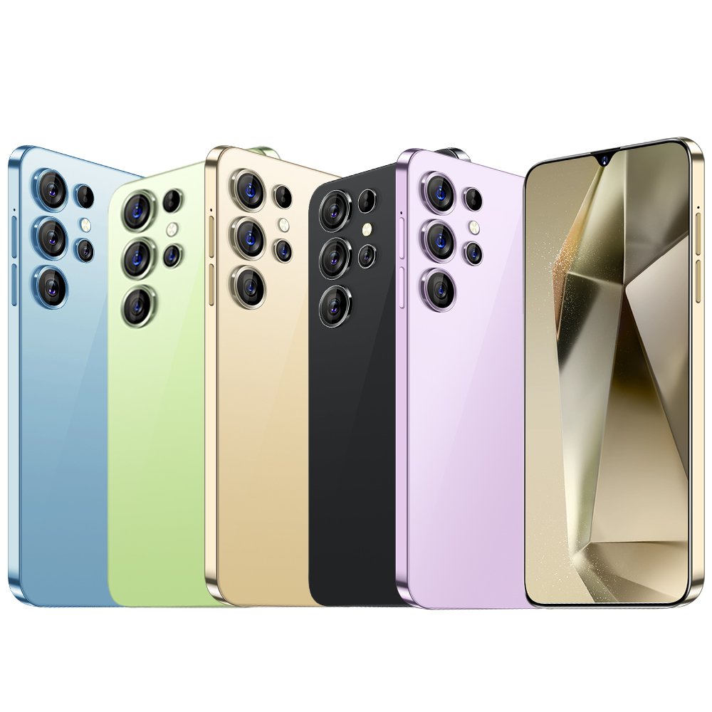 Best Selling Smart phone S24 HD 48MP+ 72MP 6.8inch 5000mah battery Android beauty phone